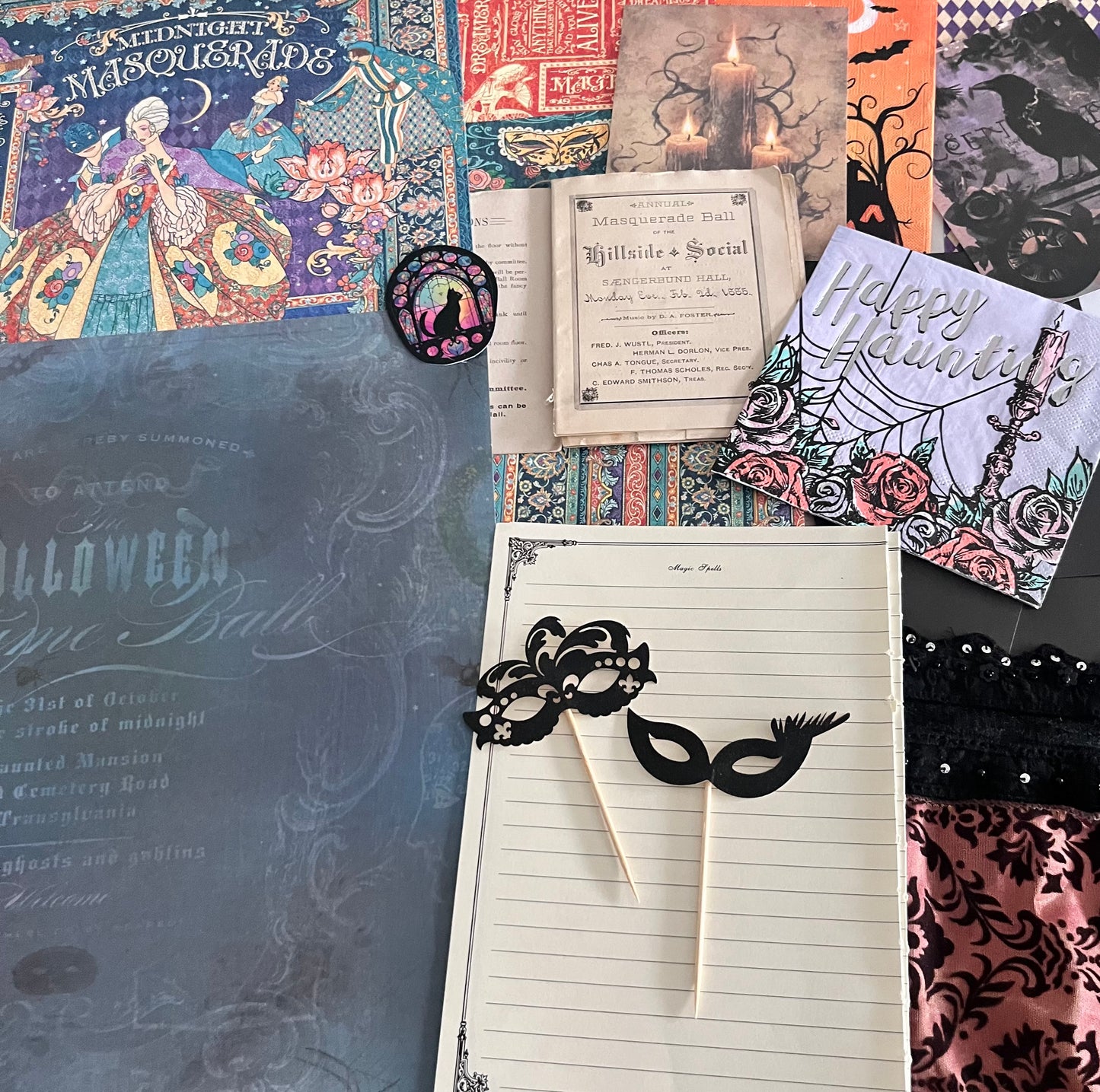 Halloween Junk Journal Class - Masquerade Ball