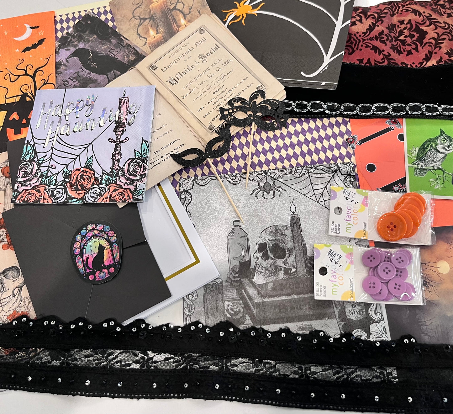 Halloween Junk Journal Class - Masquerade Ball